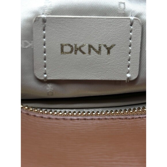 DKNY Brown‎ Double Handle Zip Closure Pockets Tote Bag Brand New - Picture 5 of 9